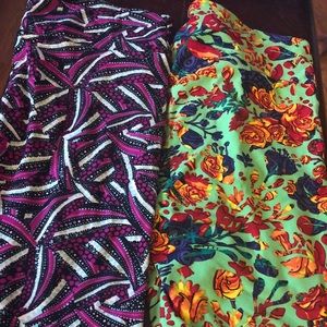 Bundle of Lularoe Leggings, TC, 2 pair